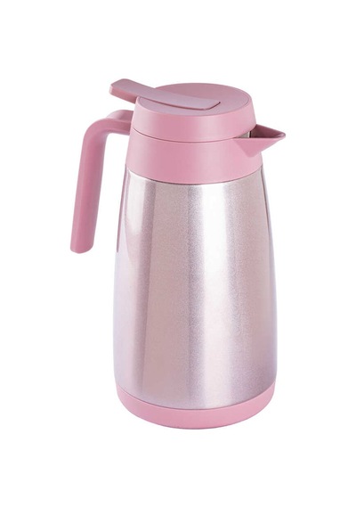 Okadı Pembe Paslanmaz Çelik Çay Termosu 1l