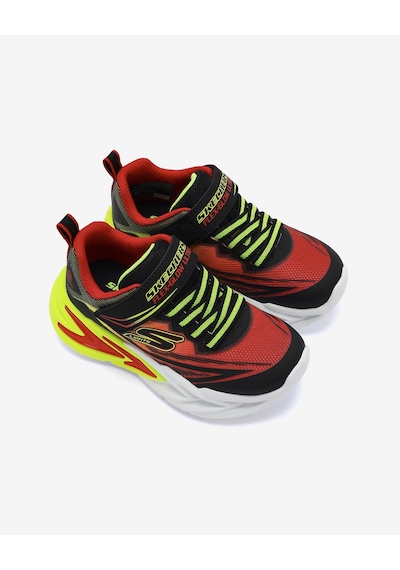 Skechers Flexglow Ultra Büyük Erkek Çocuk Siyah Işıklı Spor Ayakkabı 400139l Bkrd Siyah