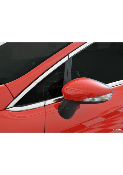 S-dizayn Ford Fiesta Krom Cam Çerçevesi 16 Parça 2009-2017 A+ Kalite