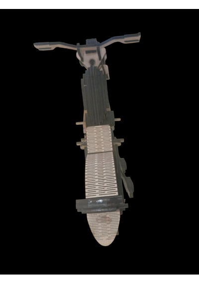 Ahşap Motosiklet Maketi Dekoratif El Yapımı 40 20 Cm