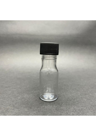 10 Cc Pet Şişe - Siyah Kapaklı - 10 Ml Plastik Şişe X 10 Adet
