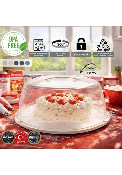 Büyük Boy, Geçmeli Kilitli, Kapaklı Ve Kulplu Yaş Pasta, Kek Taşıyıcı, Yuvarlak Fanus, Bpa İçermeyen Kek Fanusu, Börek, Çörek Saklama Kabı, Cupcake, Turta, Kurabiye Taşıma Kutusu Lacivert Büyük Boy, Geçmeli Kilitli, Kapaklı Ve Kulplu Yaş Pasta, Kek Taşıyıcı, Yuvarlak Fanus, Bpa İçermeyen Kek Fanusu, Börek, Çörek Saklama Kabı, Cupcake, Turta, Kurabiye Taşıma Kutusu Lacivert