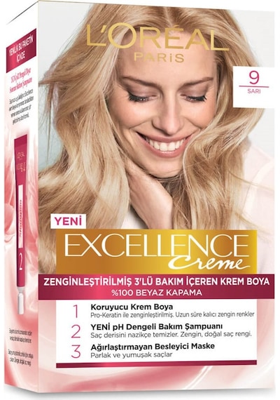 Loreal Paris Excellence Creme Saç Boyası 9 Sarı