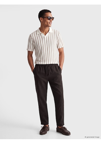 Lcw Vision Kahverengi Regular Fit Keten Görünümlü Erkek Pantolon