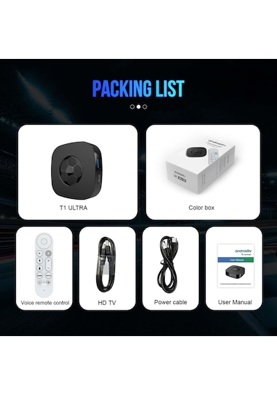 Android Tv Box 8k Android Tv Stick Kablosuz Yayın Netflix Youtube Prime Videoıptv Destekli 2gb+16gb