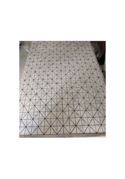 Zen Serisi 200x290 6m2 Dokuma Yazlık Halı Kemik Antrasit