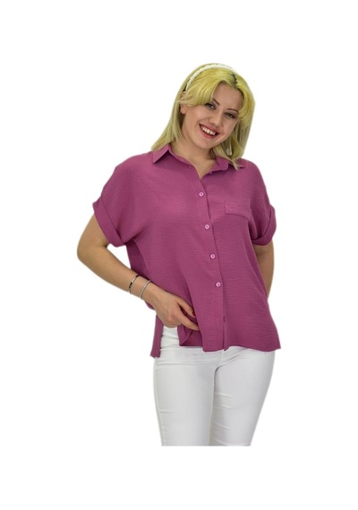Kadın Ayrobin Kısa Kol Gömlek Bgl-st03696 001