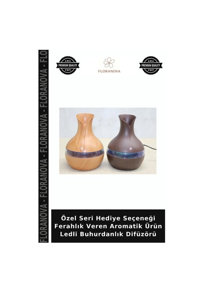 Özel Seri Hediye Seçeneği Ferahlık Veren Aromatik Ürün Ledli Buhurdanlık Difüzörü Çok Renkli