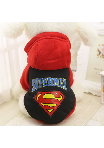Köpek İçin Superman Polar Sweat Pet Kıyafet Kostüm