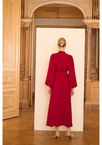 Senna Laura Dress Bordo Bordo