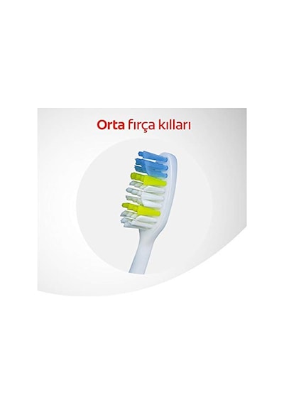 Colgate Extra Clean Dil Temizleyicili Arka Dişlere Uzanan Orta Diş Fırçası 3'lü Ekonomik Paket