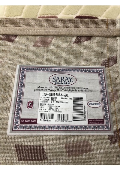 Saray Halı Klasik 10699 Rn 150X230 Krem Pembe 4 M2 Halı !