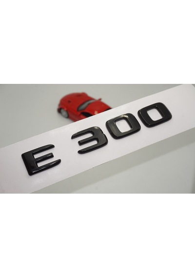 E 300 Bagaj Parlak Siyah ABS 3M 3D Yazı Logo