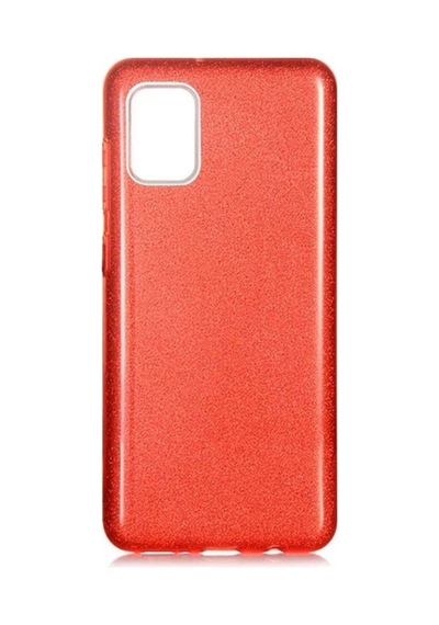 Galaxy Uyumlu A31 Kılıf Zore Shining Silikon Kırmızı