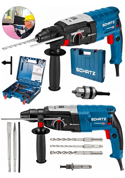 Schatz Profesyonel 850w Metal Şanzıman 2-28mm Kırıcı Delici Hilti Elektrikli Darbeli Matkap