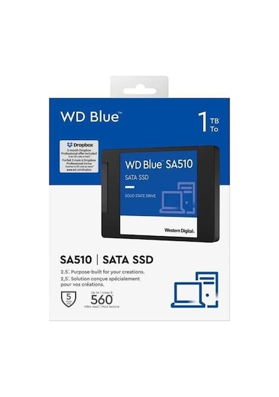 Wd Blue Sa510, Wds100t3b0a, 1tb, 560/510, 3d Nand, 2,5&quot Sata, Ssd