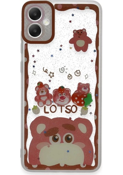 Newface  Samsung  Uyumlu Galaxy A05 Kılıf Sweet Desenli Silikon Kapak - Pembe