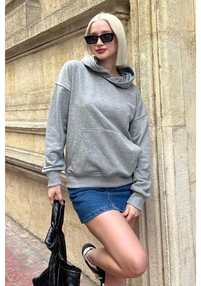 Grimelanj Oversize Cepli Sweatshirt Mg2207