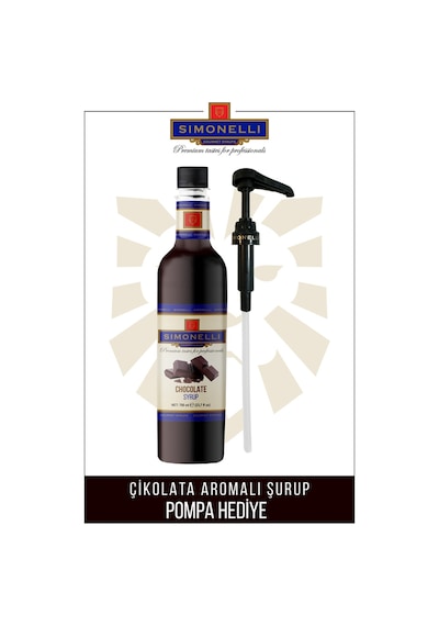 Simonelli Kahve Şurubu Çikolata Aromalı 70 CL + Pompa Sımonellı