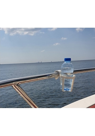 Plastik Bardaklık Portatif Bardak Tutucu 3'Lü Paket Beyaz