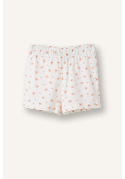 Defacto Desenli 2li Dokuma Ecru Pijama Kız Bebek H5505a526smer233 Ekru-er233