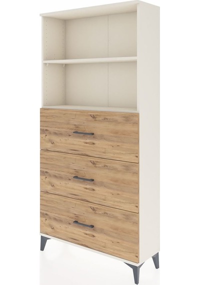 Arges Dolap 2 Raflı 3 Çekmeceli 88x30x182 Aytaşı-çam Aytaşı