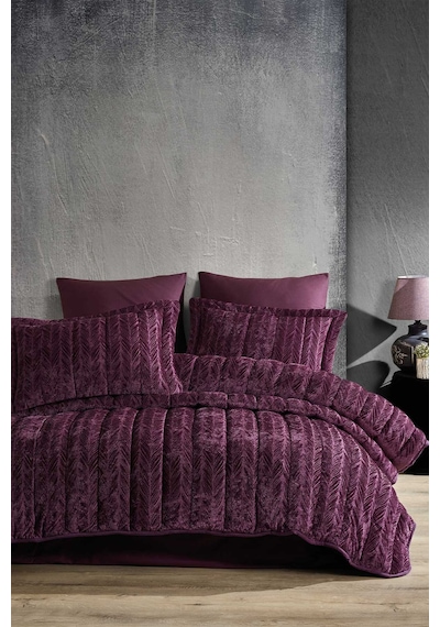 Elart Comfort yeni nesil uykuseti - 6 parça Velvet Mürdüm (230x22