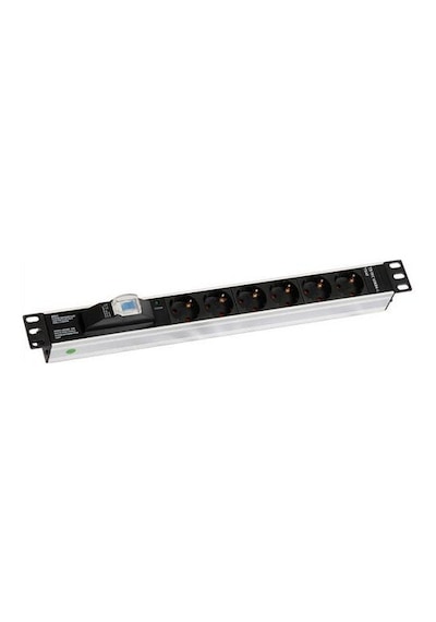 Uranıum 19" 1u 6 Lı Sıgortalı Alumınyum Rackmount Grup Prız Pdu