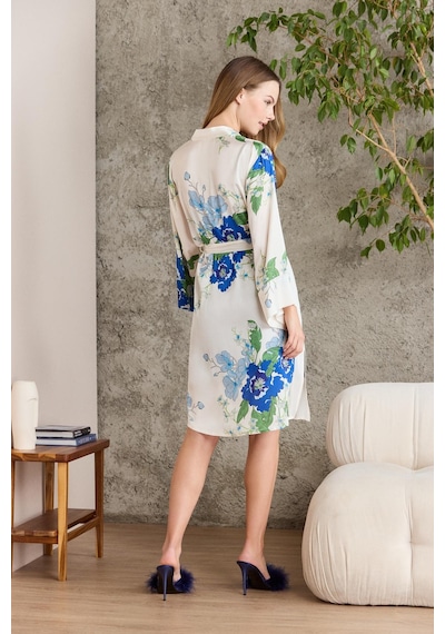 Pierre Cardin Saten Emprime Gecelik & Sabahlık Takım - 2415 001