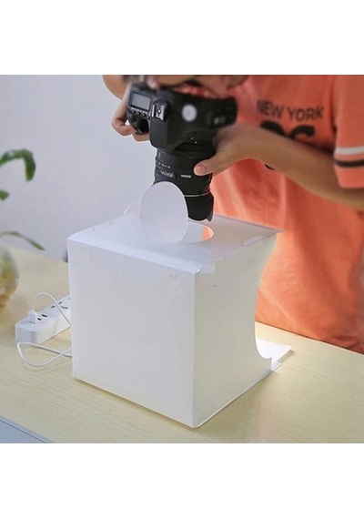 Monozone Mini Fotoğraf Stüdyosu Led Işıklı Çadır Kiti 40 x 40 CM