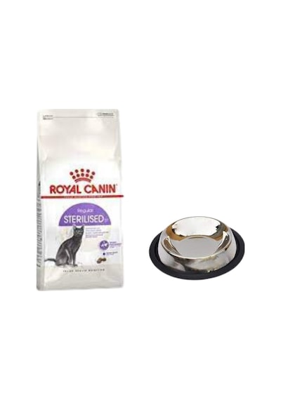 Royal Canin Sterilised 37 Kısırlaştırılmış Kuru Kedi Maması 2 Kg, Kaymaz Tabanlı Su Ve Mama Kabı