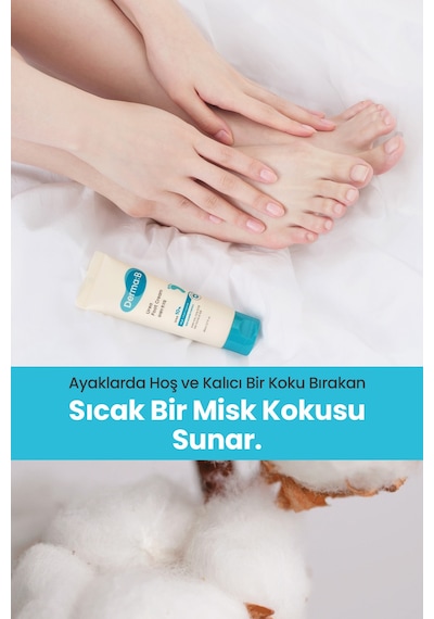 Kuru Ve Çatlamış Topuklar İçin, Peeling Etkili Nemlendirici Ayak Kremi Derma:b Urea Foot Cream