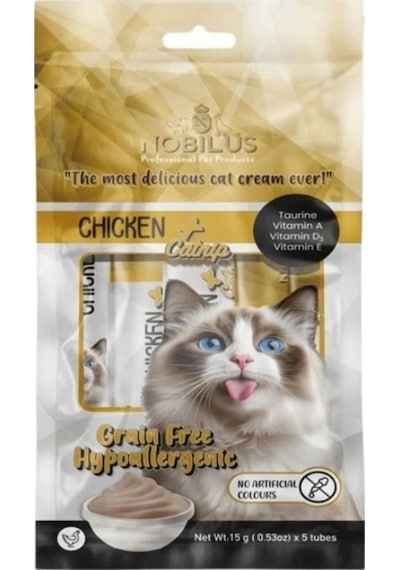 Nobılus Tavuk Ve Kedi Naneli Kedi Krema Ödülü 5x15g