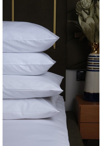 New York Serisi 2 Adet King Size Microfiber Yastık 60x80cm 1100gr Beyaz