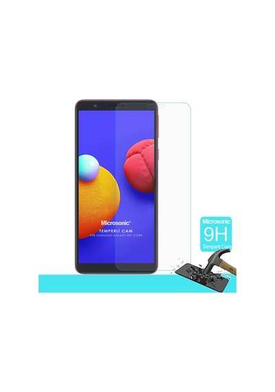 Microsonic Samsung Galaxy Uyumlu A01 Core Tempered Glass Cam Ekran Koruyucu