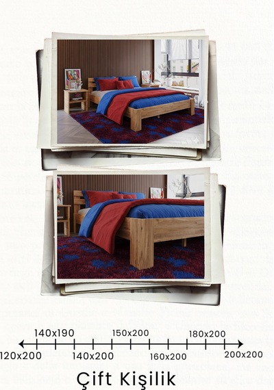Letto Çift Kişilik Mdf Karyola