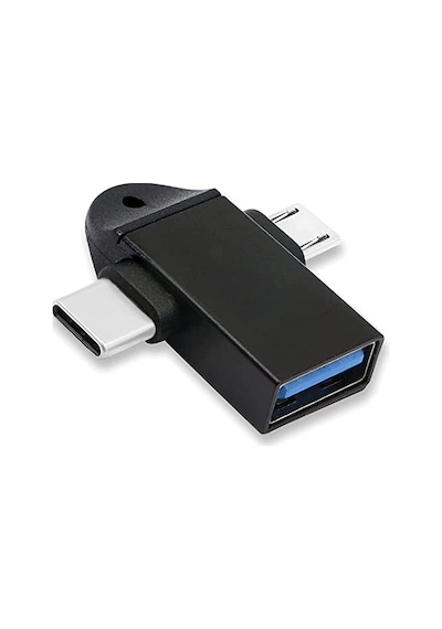 ' Ü 1 Arada Micro Usb Type-c Otg Dönüştürücü Adaptör Otg C Tipi Adaptör 2 In 1 Otg Mikro Usb Dönüştürücü