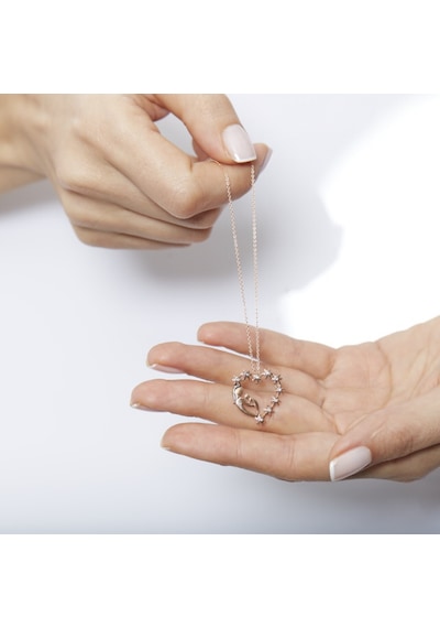 Ariş Pırlantalı Anne&Bebek Kolye N11.20466