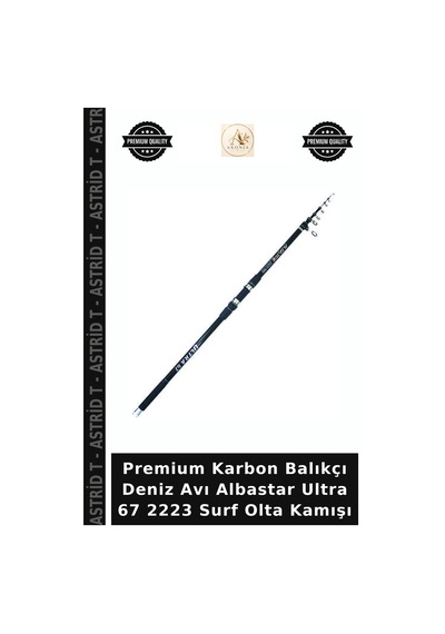 Premium Karbon Balıkçı Deniz Avı Albastar Ultra 67 2223 Surf Olta Kamışı 500Cm