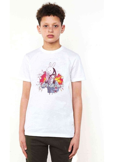 Tshirthane Anime Tokyo Ghoul Touka Kirishima Baskılı Unisex Çocuk Beyaz T-S