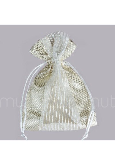Mutluadim Parlak Önü Tüllü Kese 11X15Cm 12 Adet