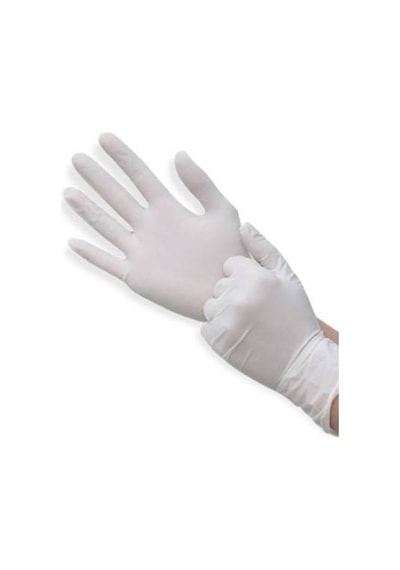 Dolphin Tek Kullanımlık Lateks Beyaz Pudralı Large Muayne Eldiveni - 20 x 100'lü Paket / Koli