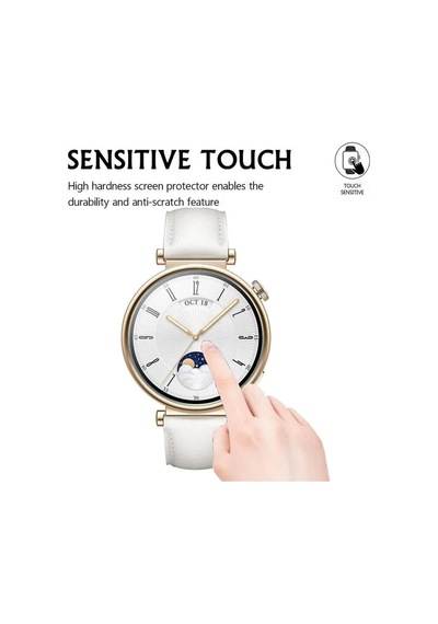 Huawei Watch Gt 4 46mm Uyumlu Saat Ekran Koruyucu Tam Kaplar Ppma Pet Cam