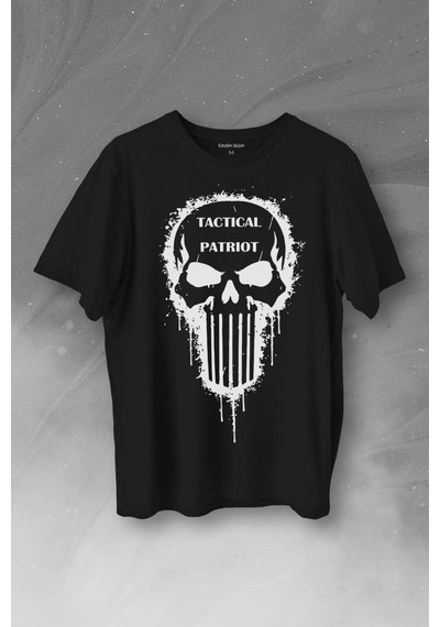 Tactical Patriot Military Vatansever Savaşçı Baskılı Tişört Unisex T-shirt 001
