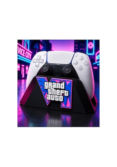 Ps5 Gta Vı Temalı Dualsense Kol Standı Gamepad Tutucu 3d Baskı