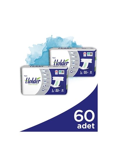 Holder Yetişkin Hasta Bezi Büyük Boy Large 30 X 2 Adet Diğer