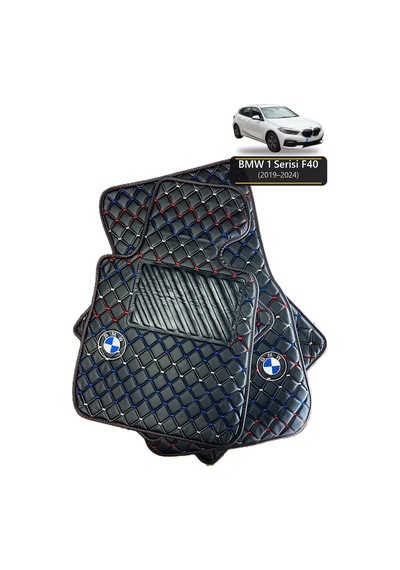 Oto Halı Paspas Bmw 1 Serisi F40 2019-2024 Uyumlu Mperformance M Teknik Sport Kaymaz & Şık Tasarım - Tasarım 2