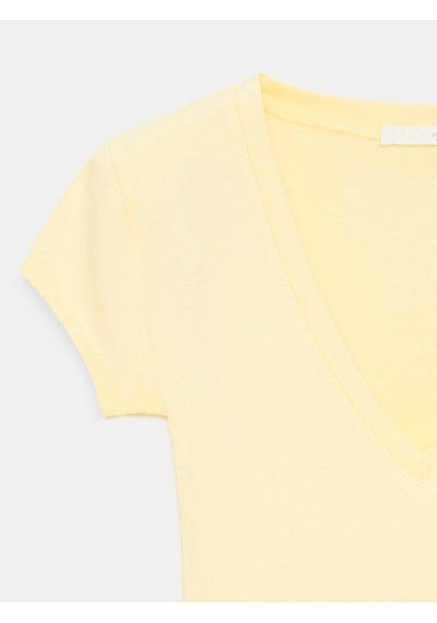 DİLVİN 32799 V Yaka Top-açık Sarı
