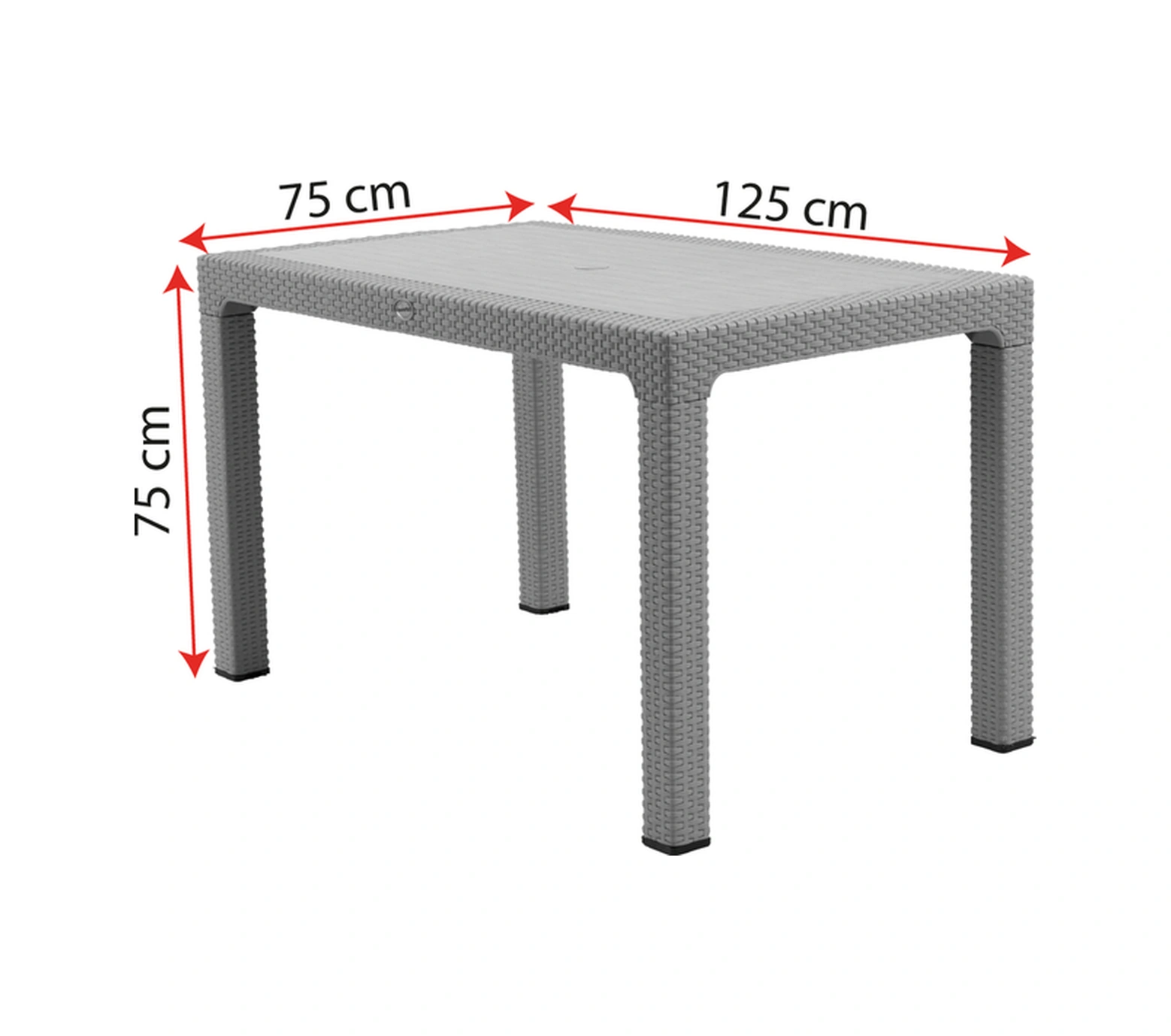 Side 4 Kişilik Rattan Masa Sandalye Takımı Kahve Kahve
