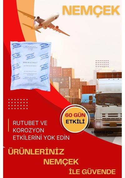 Nemçek Nem Alıcı Rutubet Giderici Küf Önleyici Koku Giderici Nem Emici Askısız 750 Gr 3 Paket Avantaj Paketi